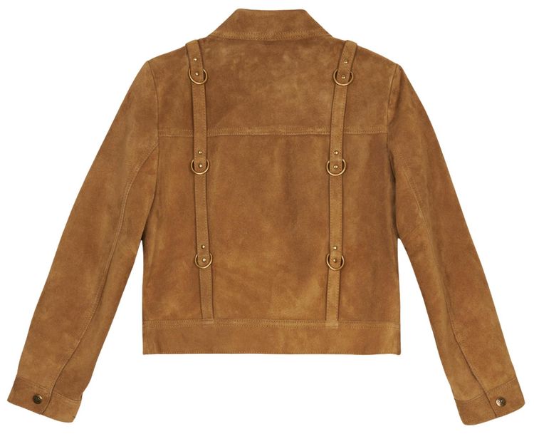 Brain Dead x Coach Suede Strap Jacket Tan
