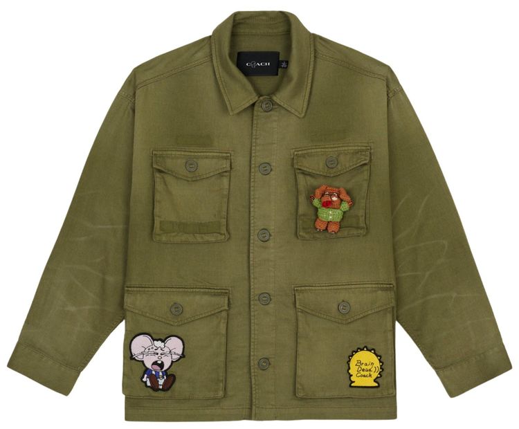 Brain Dead x Coach Surplus Jacket Green