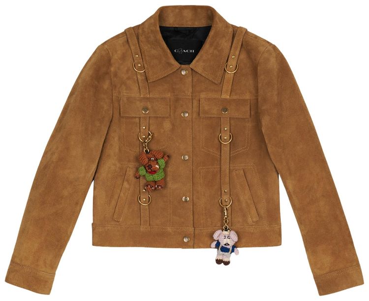 Brain Dead x Coach Suede Strap Jacket Tan