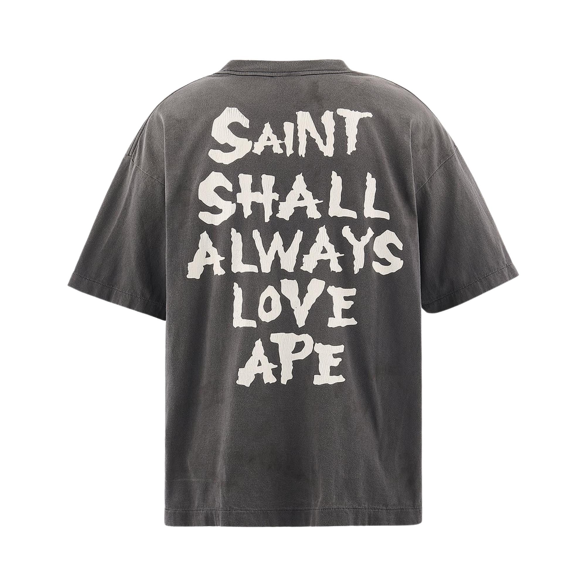 Buy SAINT Mxxxxxx x BAPE Always Love Short-Sleeve T-Shirt 'Black