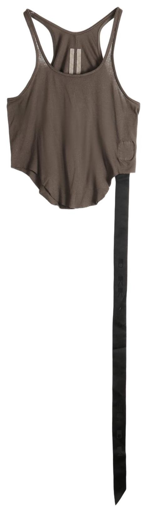 Rick Owens DRKSHDW Basic Tank Cropped Top Dark Dust