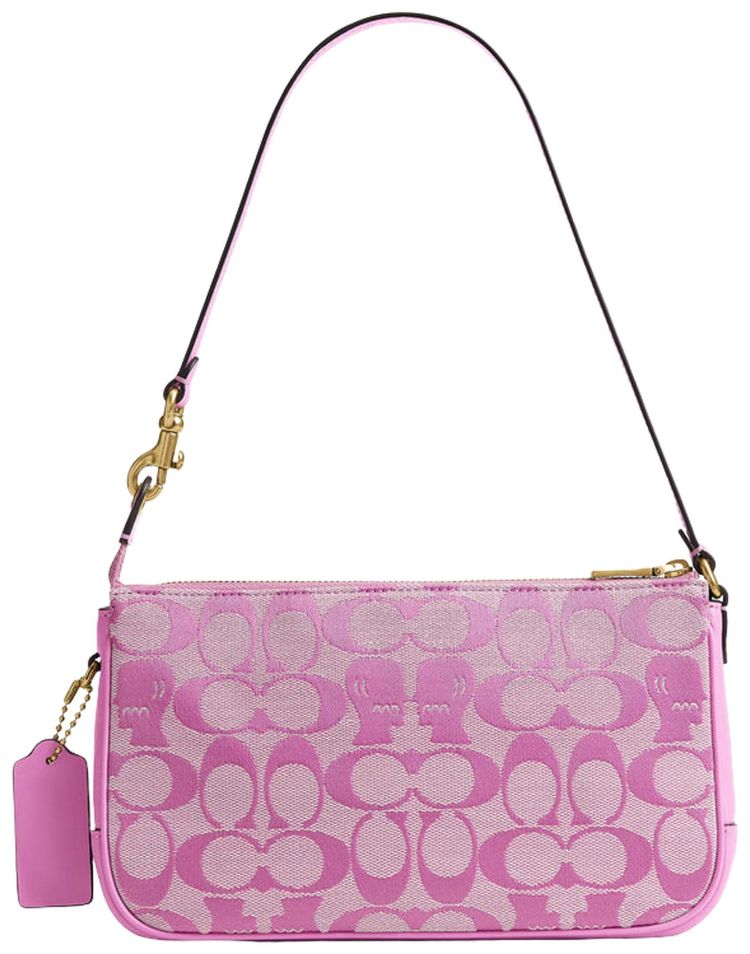 Brain Dead x Coach Signature Jacquard Plaza Bag Fuchsia
