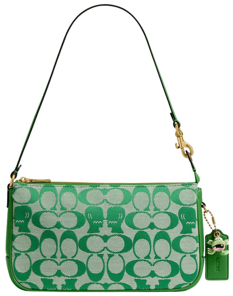Brain Dead x Coach Signature Jacquard Plaza Bag Kelly Green