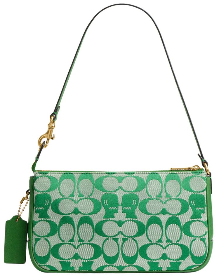 Brain Dead x Coach Signature Jacquard Plaza Bag Kelly Green