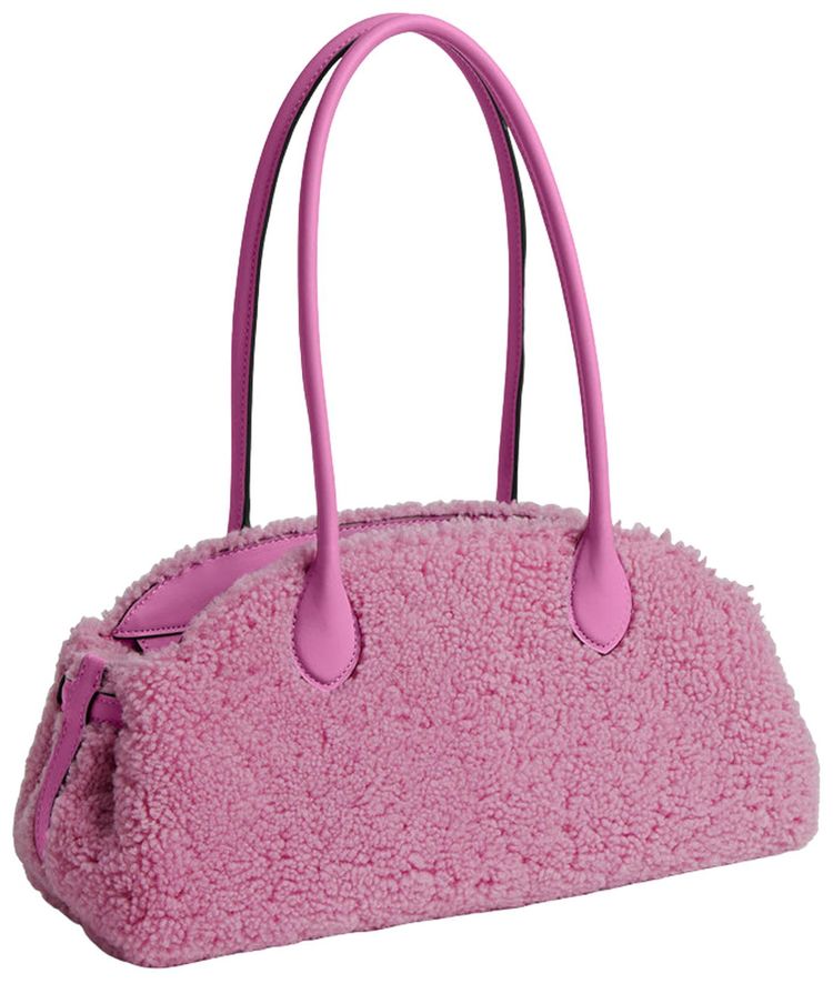 Brain Dead x Coach Shearling Trim Character Empire Carryall 34 Fuchsia