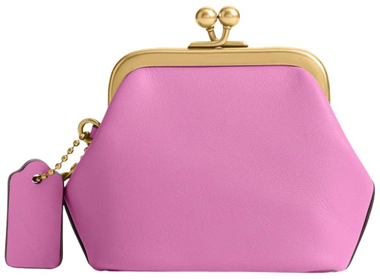 Brain Dead x Coach Xerx Alien Kisslock Neck Pouch Pink Multicolor