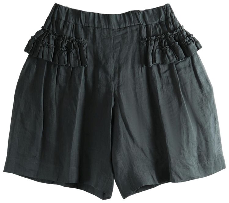 Dries Van Noten Mousseline Ramie Pants Black