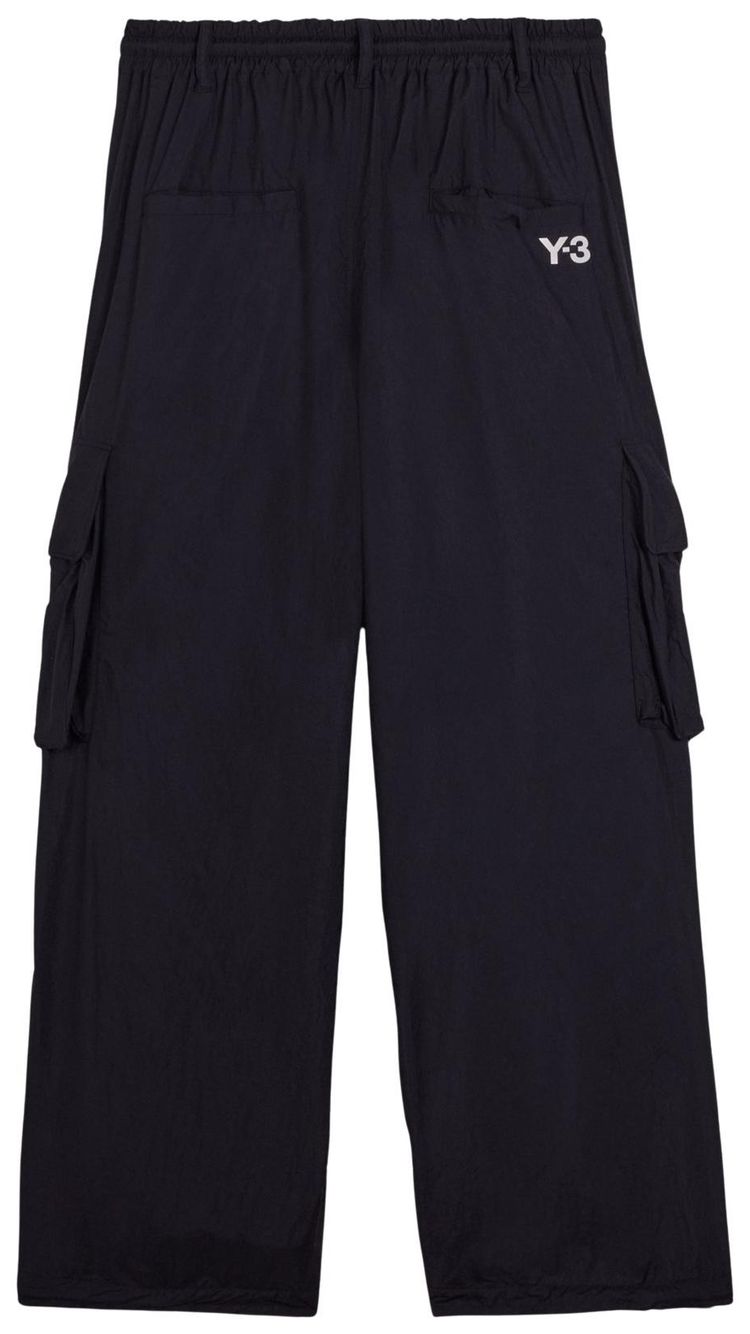 Y 3 Nylon Wired 3 Stripes Cargo Pants Black