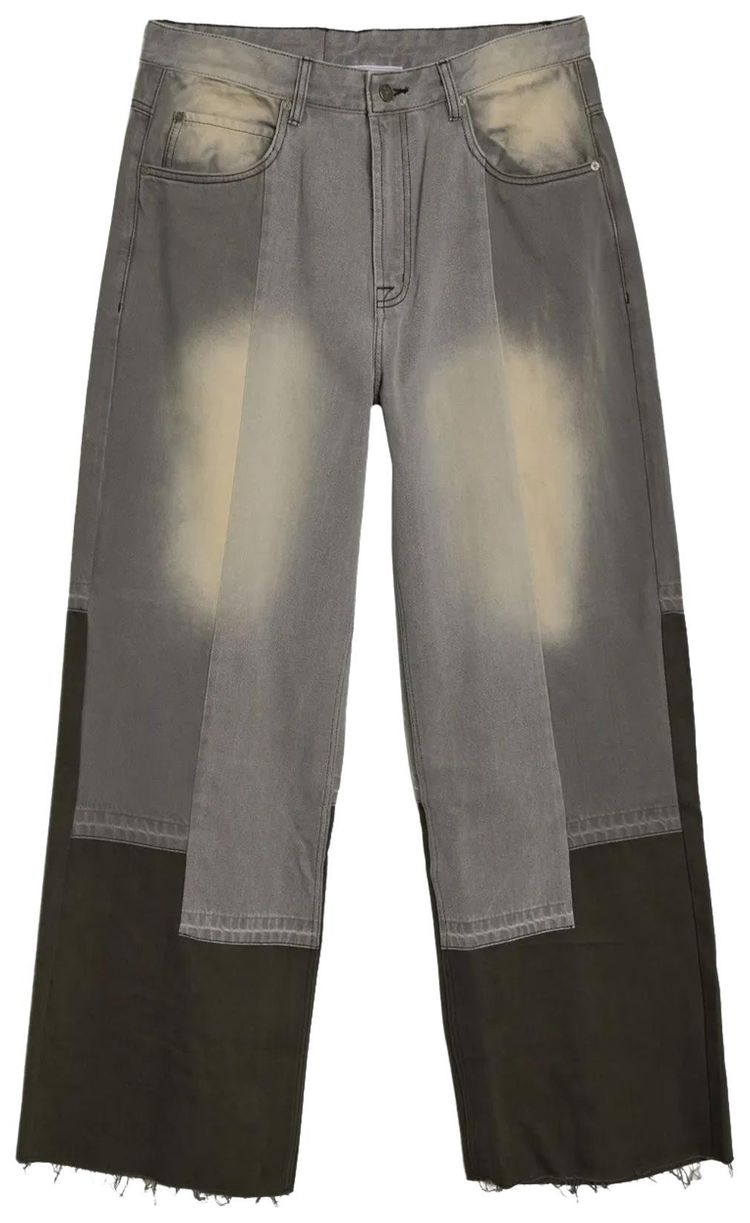 Glass Cypress Paneled Jeans Grey