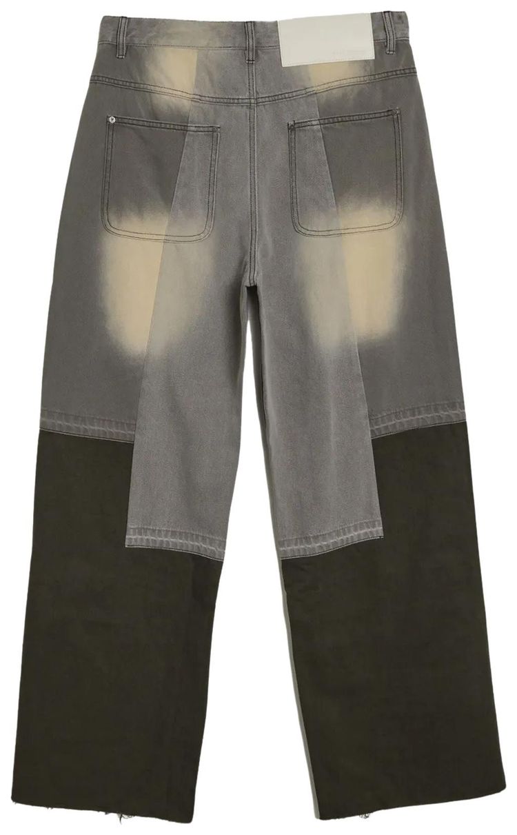 Glass Cypress Paneled Jeans Grey