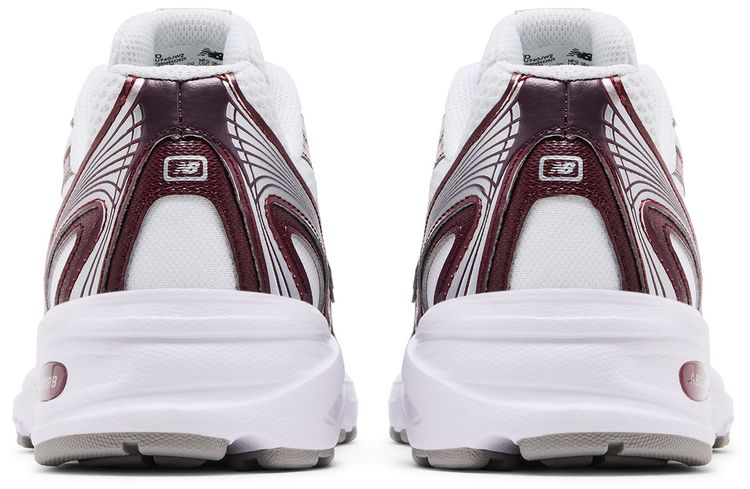 New Balance 740 White Burgundy Silver