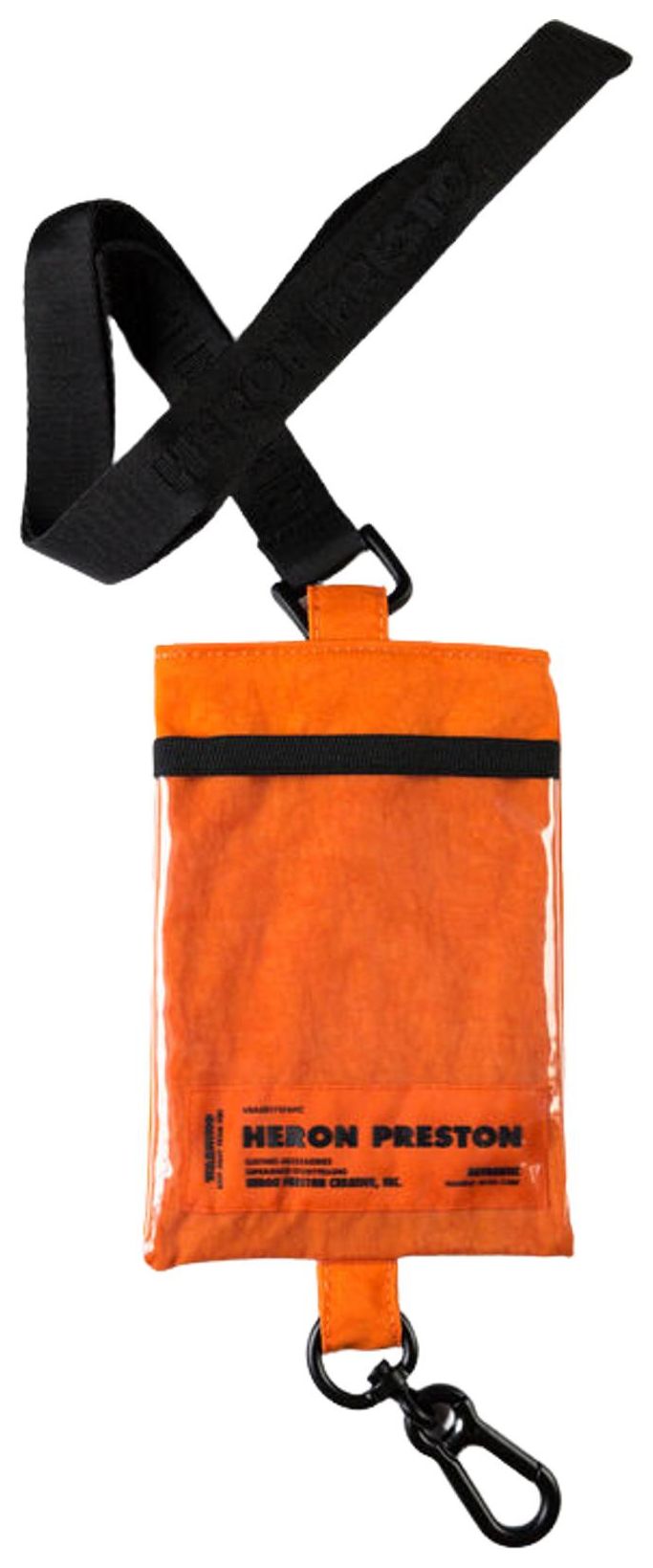 Heron Preston Keychain Passport Holder Orange