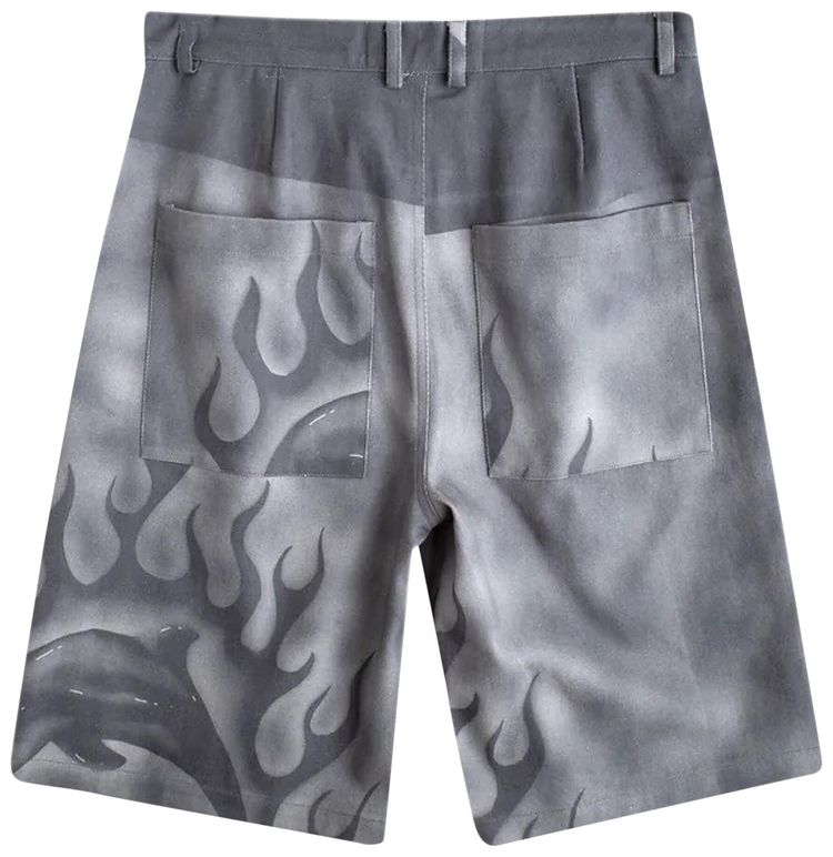 Jungles Flaming Dolphin Shorts Grey
