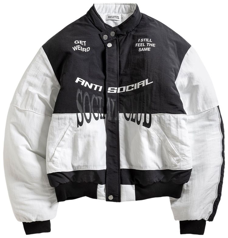 Anti Social Social Club Motorcycle Puffer BlackWhite