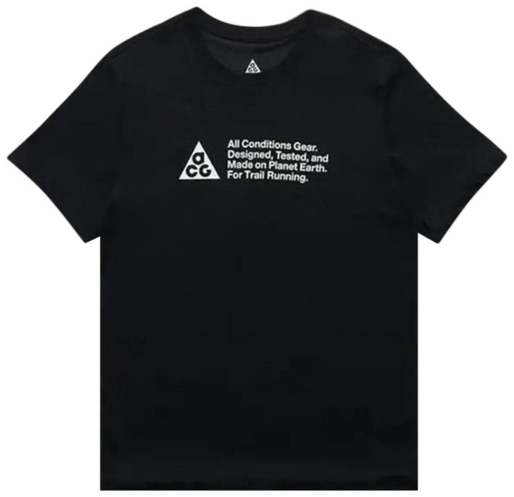 Nike ACG Dri Fit Trail Tee Black