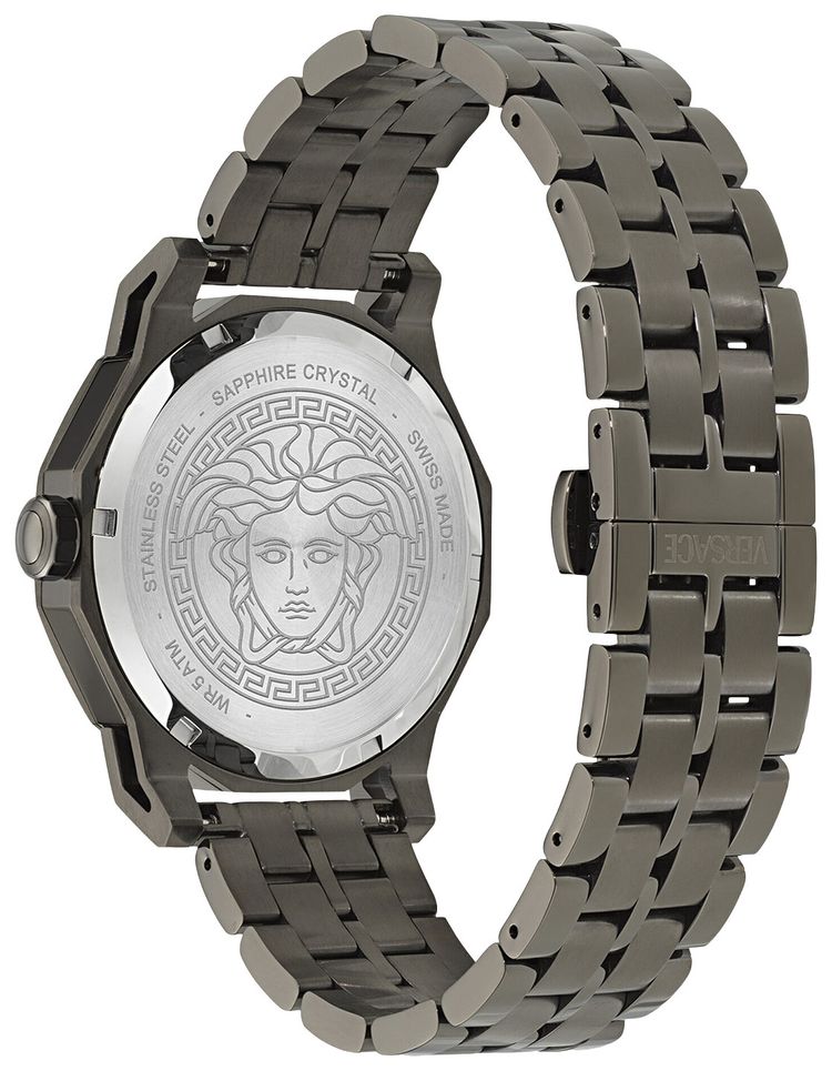 Versace Medusa Deco Bracelet Watch Gun