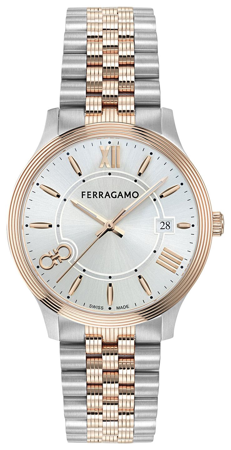 Ferragamo Duo Bracelet Watch Two Tone