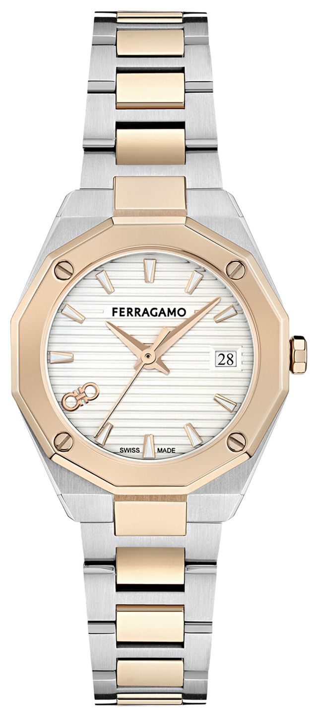 Ferragamo Edge Bracelet Watch Two Tone