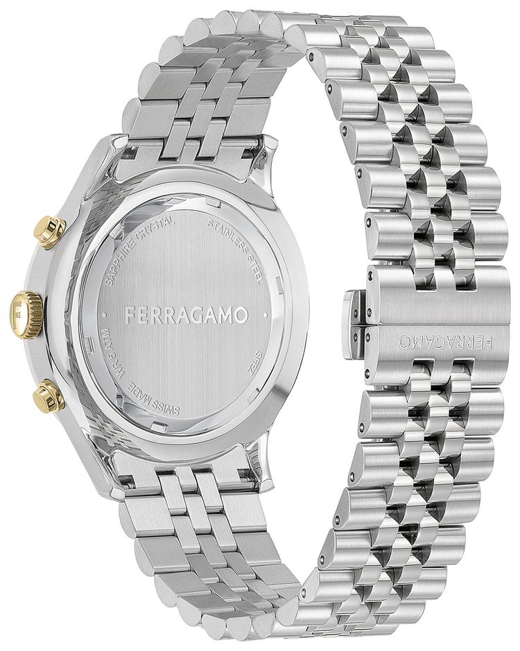 Ferragamo Duo Chrono Bracelet Watch Stainless Steel