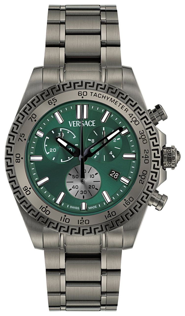 Versace Chrono X Bracelet Watch Gun