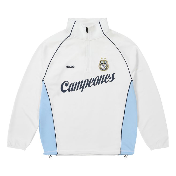 Palace Copa 14 Zip Techy Fleece White