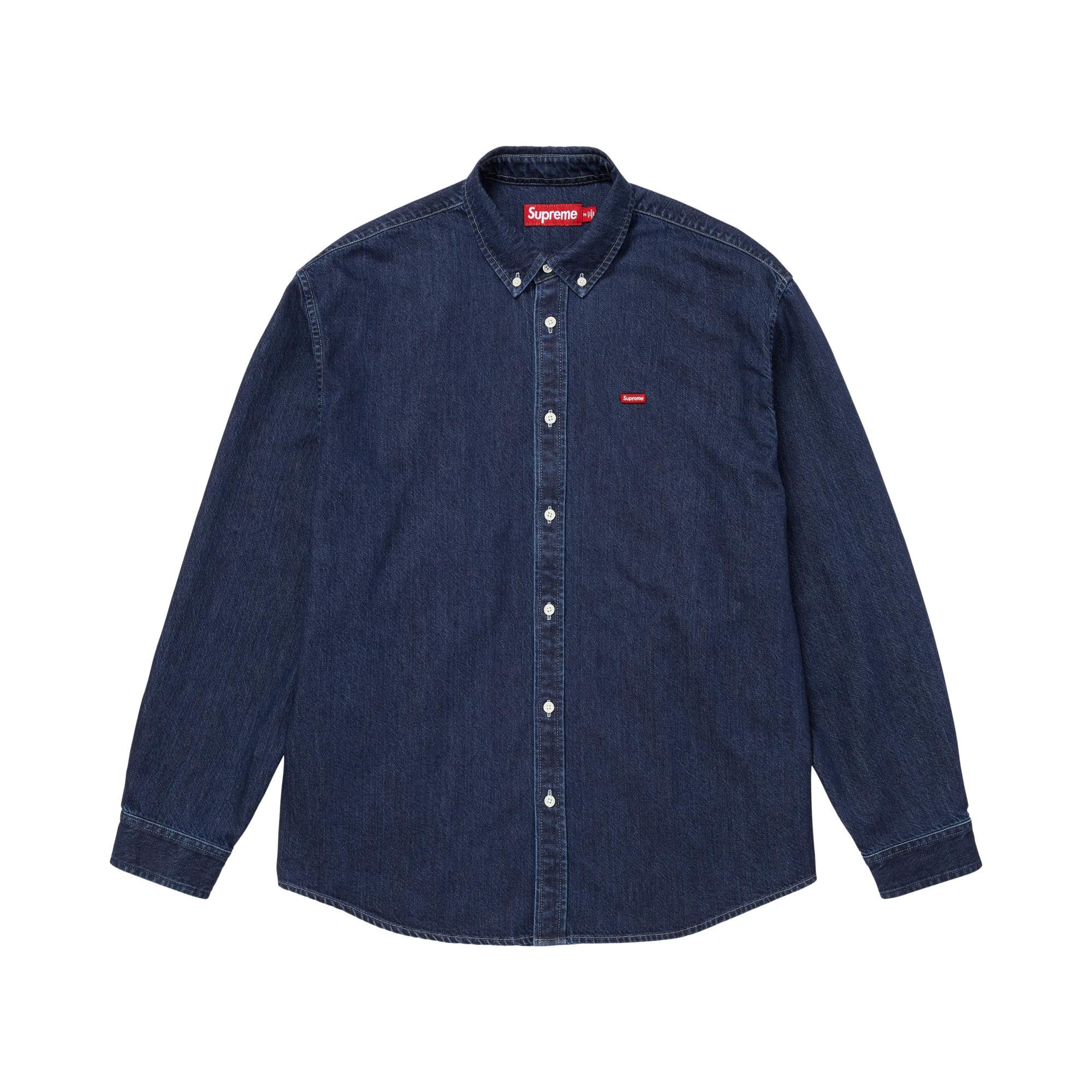 Buy Supreme Small Box Denim Shirt 'Indigo' - SS26S2 INDIGO | GOAT