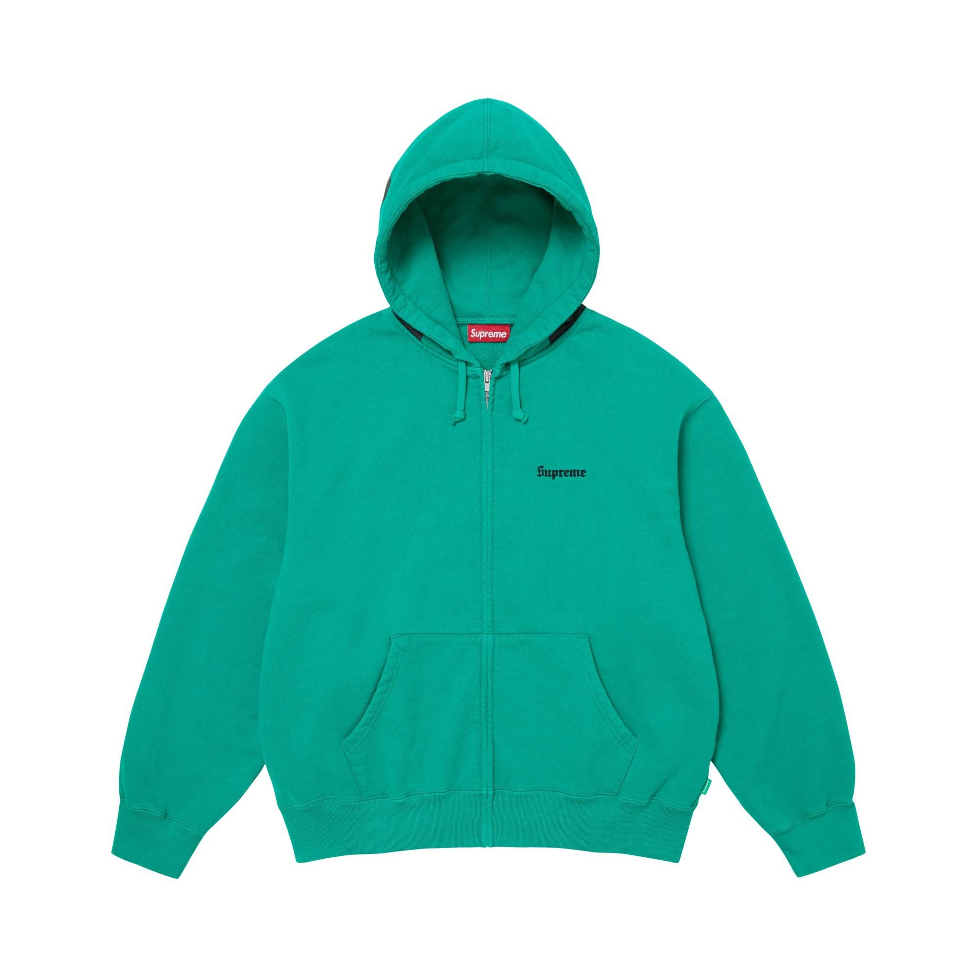 Buy Supreme Paris Is Burning Zip Up Hooded Sweatshirt 'Teal