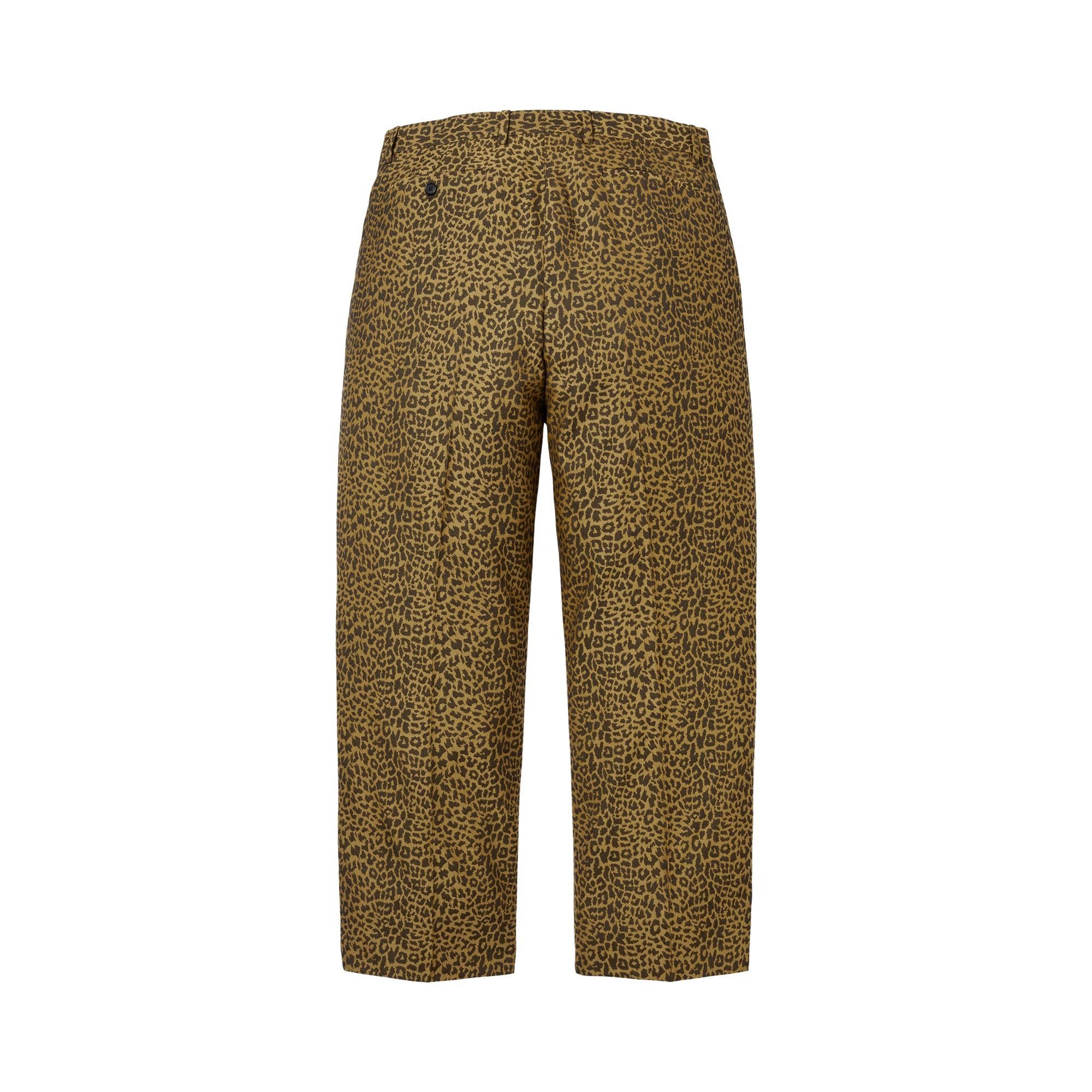 Buy Supreme Leopard Wool Trouser 'Tan' - SS26P43 TAN | GOAT