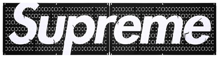 Supreme x Wall Control Pegboard Panel Set Of 2 Black