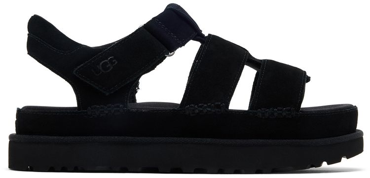 UGG Wmns Goldenstar Strap Platform Sandal Black
