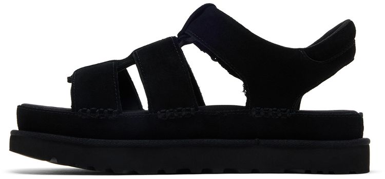 UGG Wmns Goldenstar Strap Platform Sandal Black