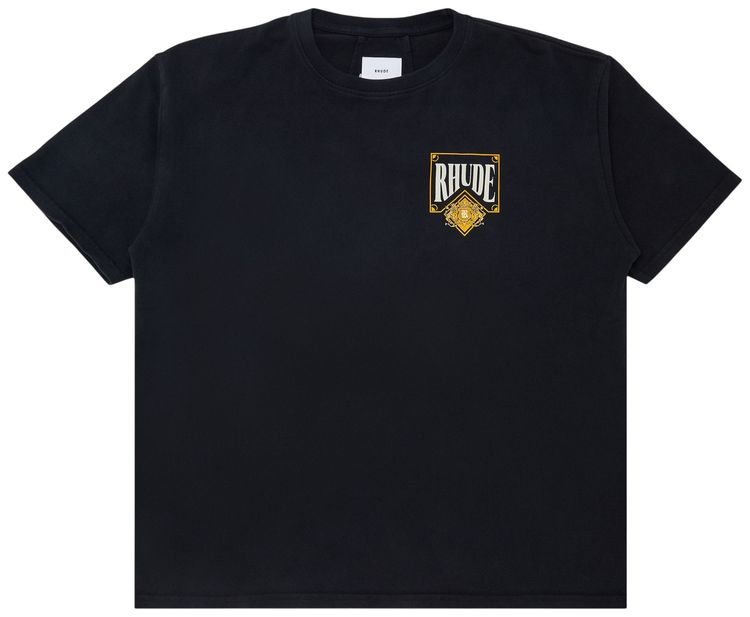 Rhude Playing Card Tee Vintage BlackYellow