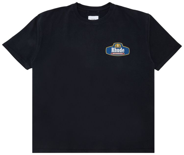 Rhude Racing Crest Tee Vintage BlackNavy