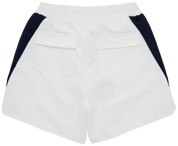 Rhude Logo Lightning Shorts White