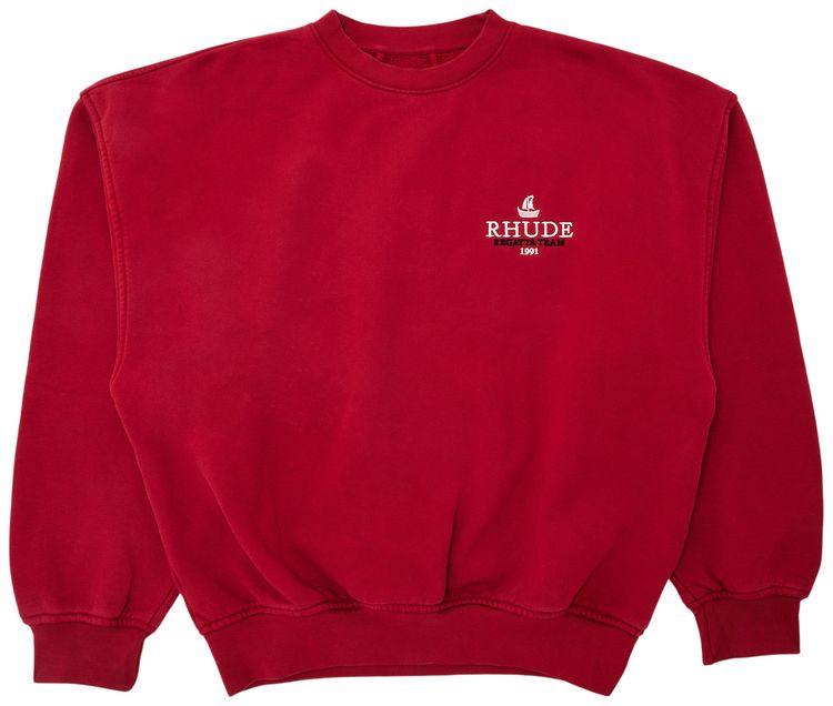 Rhude Mariner Regatta Crewneck Vintage RedWhite