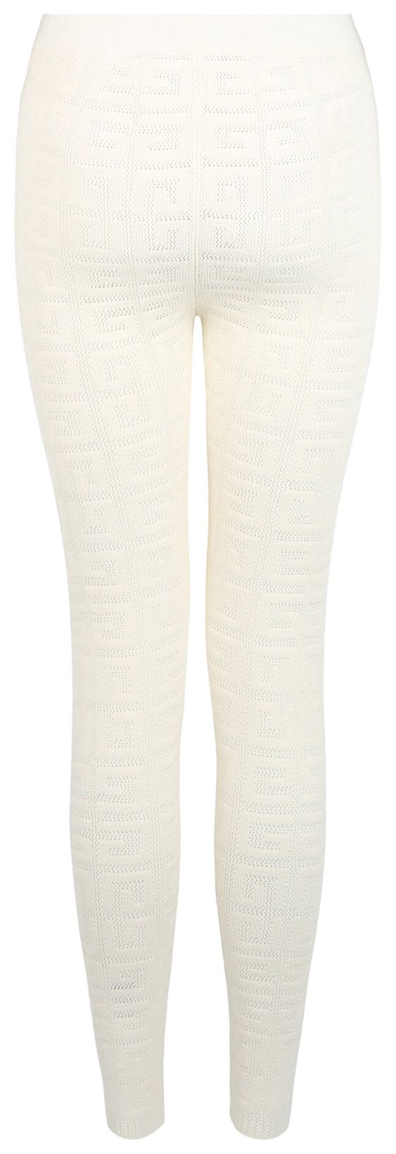 Givenchy 4G Mesh Monogram Stretch Leggings Off White