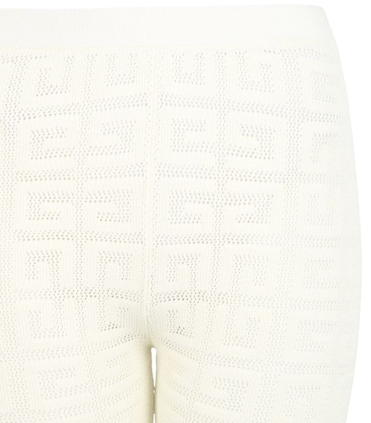 Givenchy 4G Mesh Monogram Stretch Leggings Off White