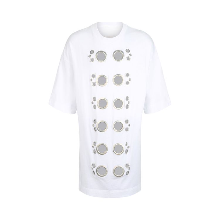 Givenchy Eyelet Oversized T Shirt White
