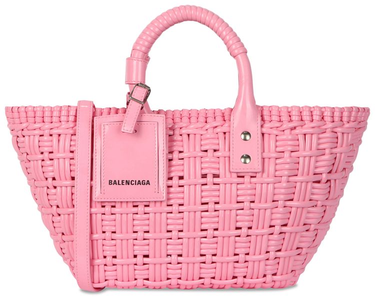 Balenciaga Bistro XS Basket Top Handle Bag Sweet Pink