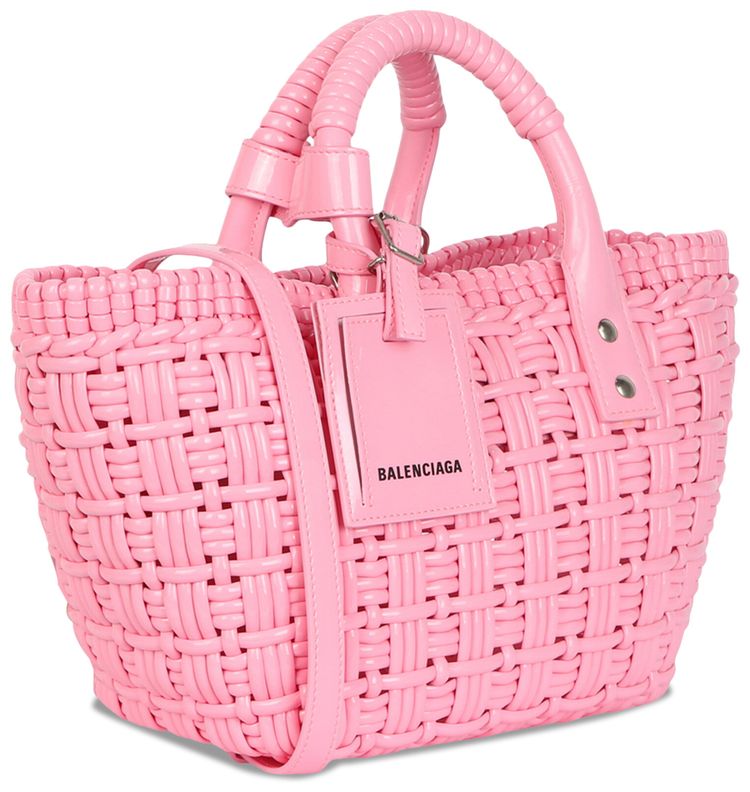 Balenciaga Bistro XS Basket Top Handle Bag Sweet Pink