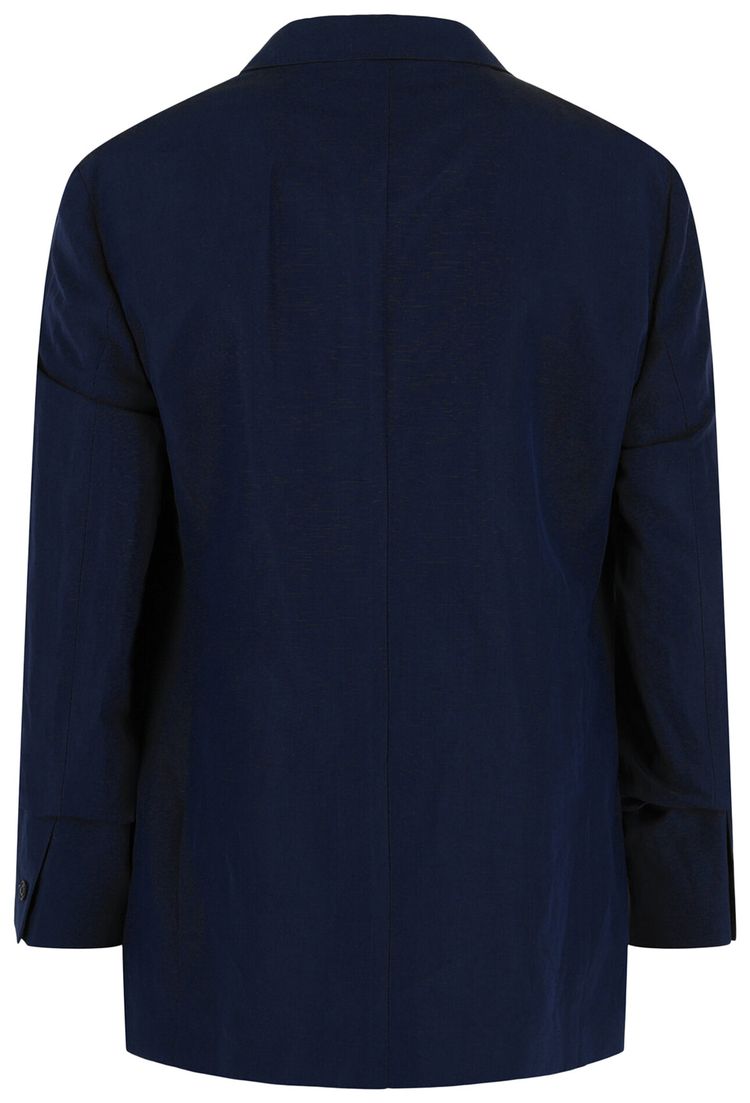 Givenchy Unconstructed Single Breasted Jacket Navy