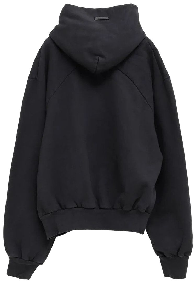 Fear of God Classic Fit Half Raglan Pocket Hoodie Black