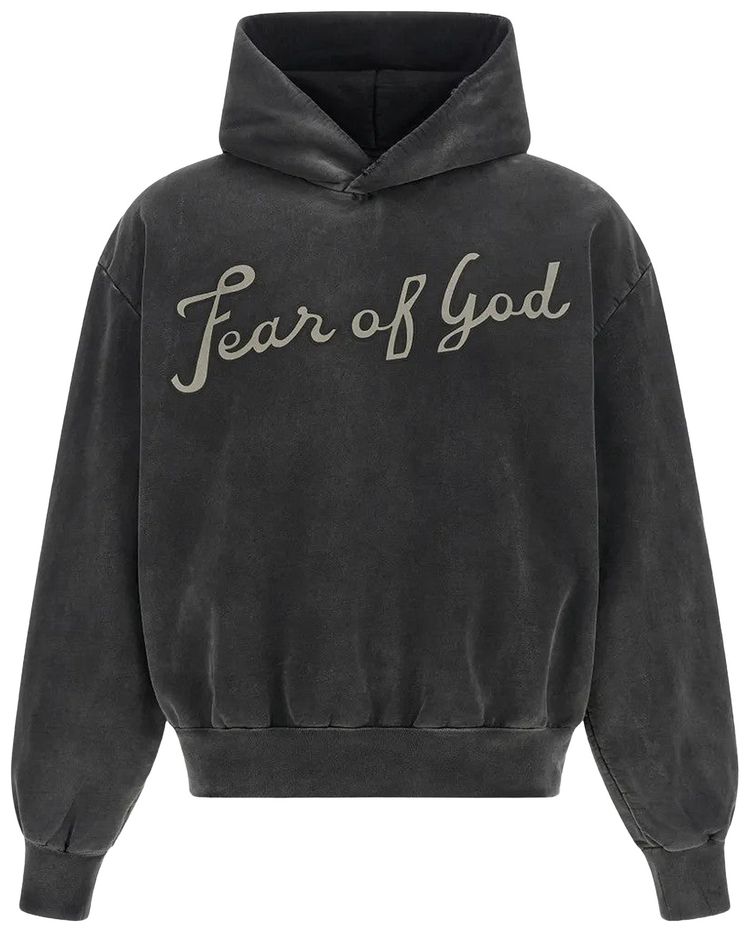Fear of God 26 Classic Fit Half Raglan Hoodie Off Black