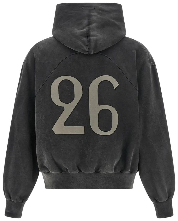Fear of God 26 Classic Fit Half Raglan Hoodie Off Black