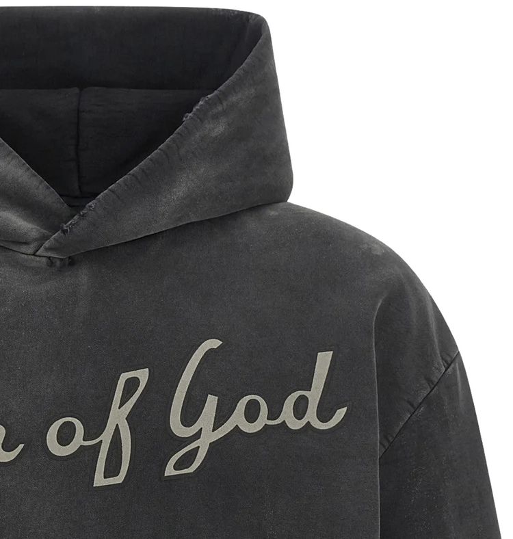 Fear of God 26 Classic Fit Half Raglan Hoodie Off Black