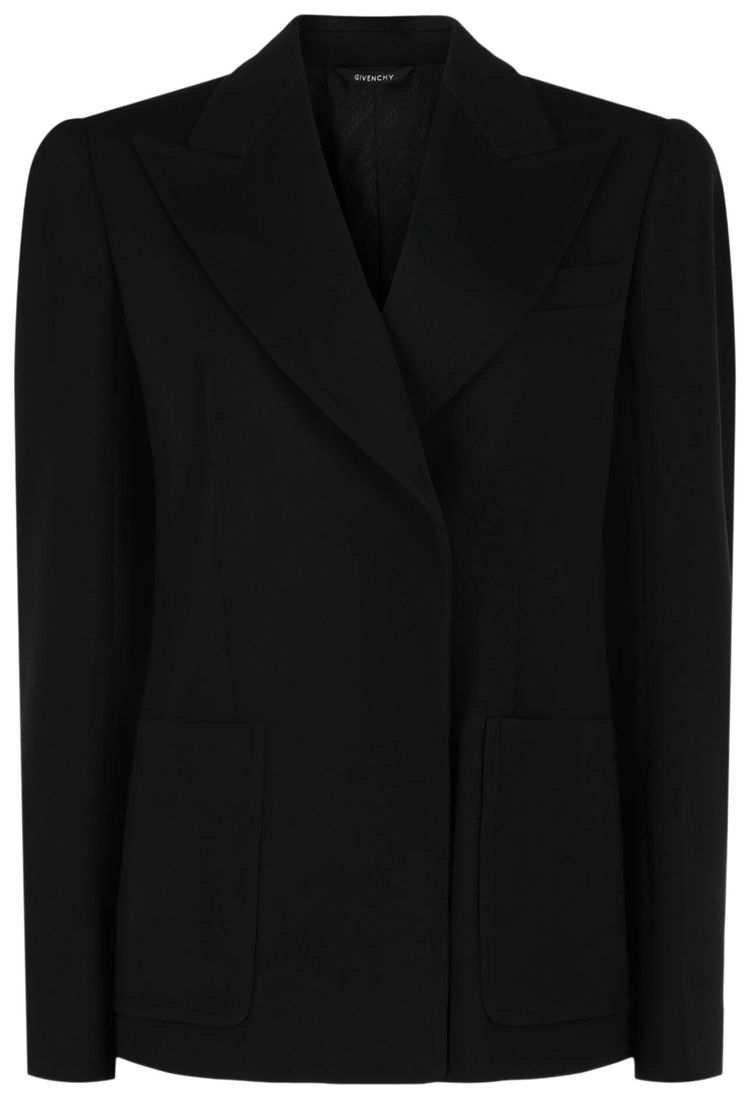 Givenchy Fitted Double Breasted Blazer Black