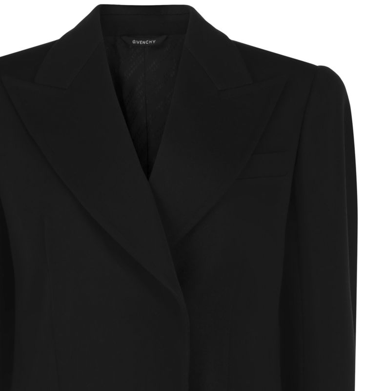 Givenchy Fitted Double Breasted Blazer Black