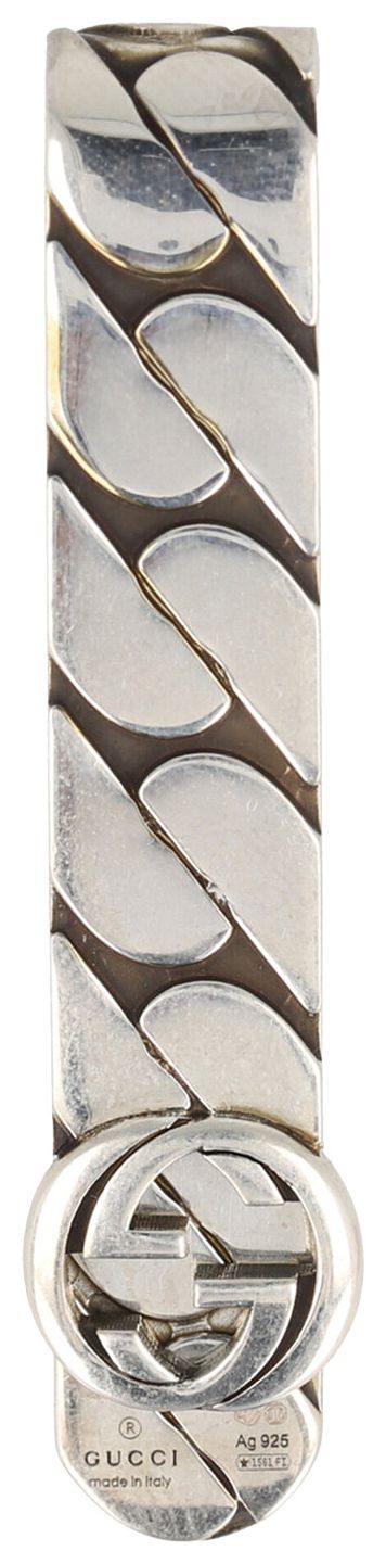 Gucci Interlocking G Money Clip Silver