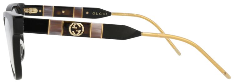 Gucci Cat Eye Frame Acetate Optical Frames BlackTransparent