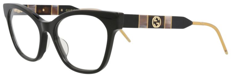 Gucci Cat Eye Frame Acetate Optical Frames BlackTransparent